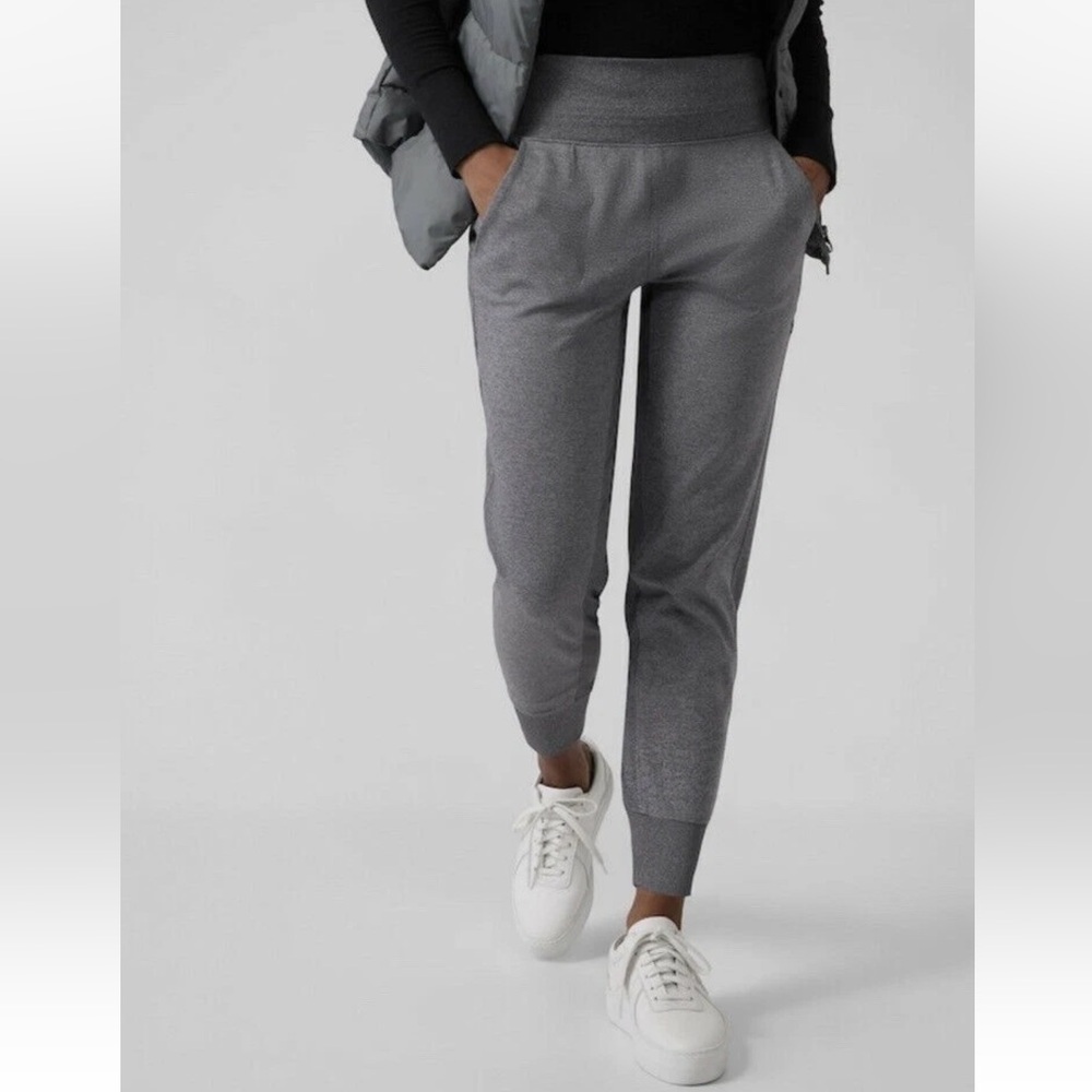 Athleta Venice High Rise Jogger Pants Grey Heather Casual Athleisure Women Small